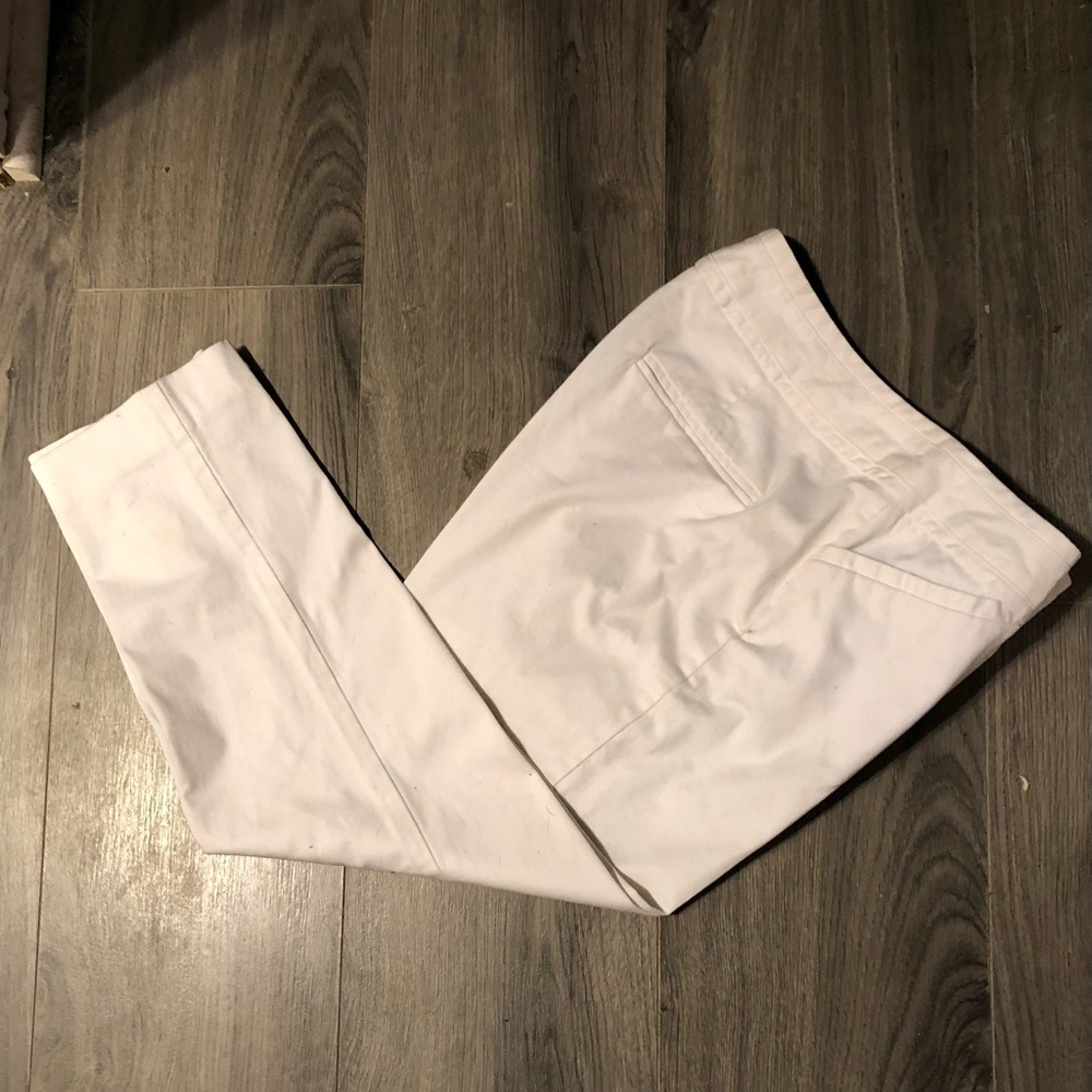 White Crop Pants
